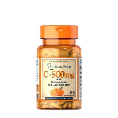 Puritan's Pride - Vitamin C-500 mg with Bioflavonoids & Rose