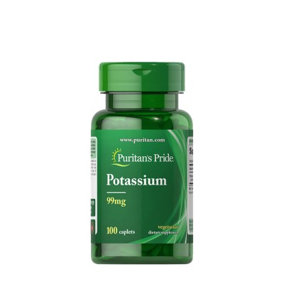 Puritan's Pride - Potassium 99 mg - 100 Caplets