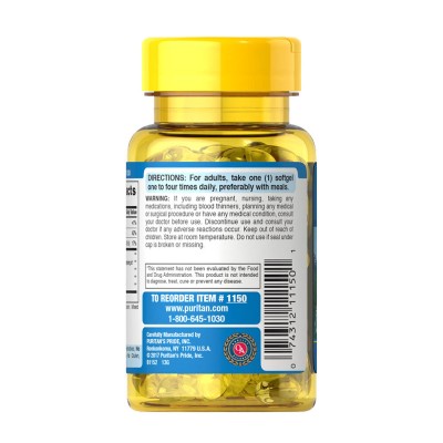 Puritan's Pride - Cod Liver Oil 415 mg - 100 Softgels