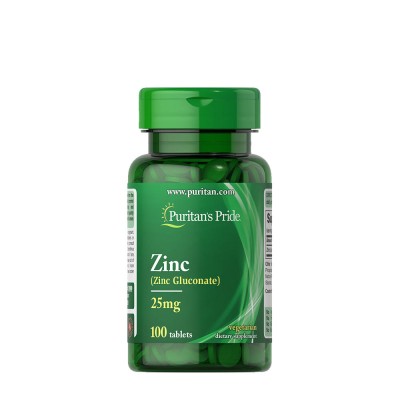 Puritan's Pride - Zinc 25 mg - 100 Tablets
