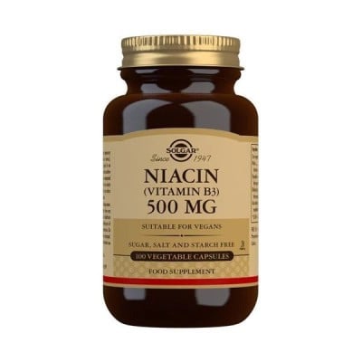 Solgar - Niacin, 500mg - 100 vcaps