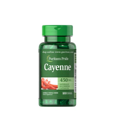 Puritan's Pride - Cayenne (Capsicum) 450 mg - 100 Capsules