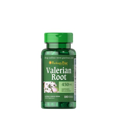 Puritan's Pride - Valerian Root 450 mg - 100 Capsules