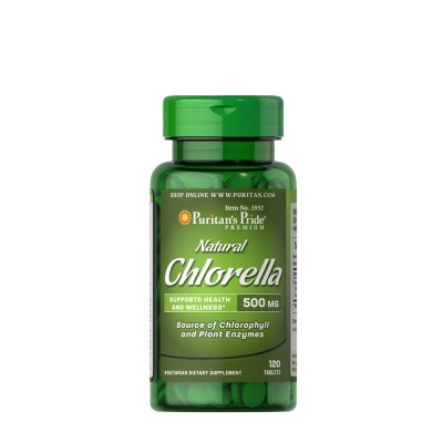 Puritan's Pride - Natural Chlorella 500 mg - 120 Tablets