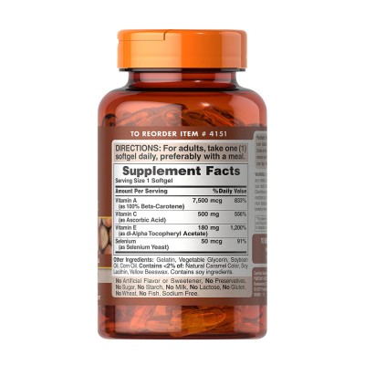 Puritan's Pride - Super Antioxidant Formula - 100 Softgels
