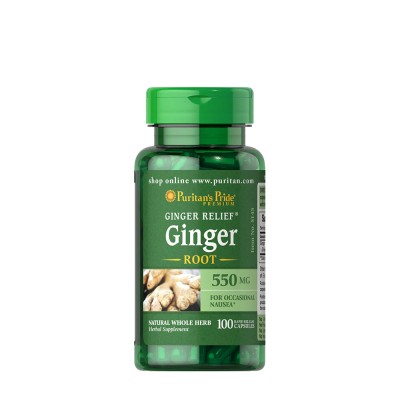 Puritan's Pride - Ginger Root 550 mg - 100 Capsules