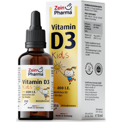Zein Pharma - Vitamin D3 Drops For Kids, 400IU - 10 ml.