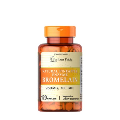 Puritan's Pride - Bromelain 500 mg 300 GDU/gram - 120 Caplets