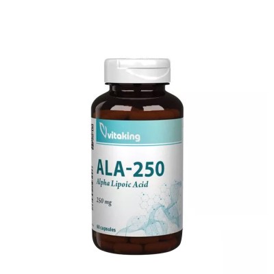 Vitaking - ALA-250 Alpha Lipoic Acid 250 mg - 60 Caplets