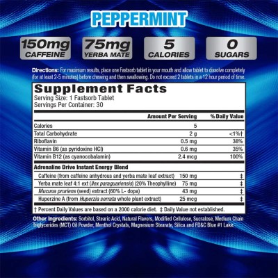 MHP - Adrenaline Drive: Fast Acting Energy Mint, Peppermint -