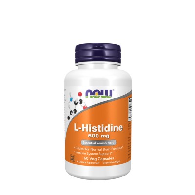 Now Foods - L-Histidine 600 mg - 60 Veg Capsules