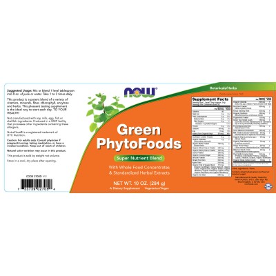 Now Foods - Green PhytoFoods - 284 g