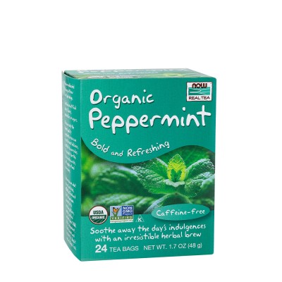 Now Foods - Peppermint Tea, Organic - 48 g