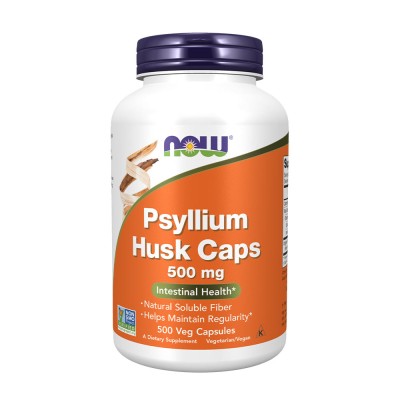 Now Foods - Psyllium Husk 500 mg - 500 Veg Capsules