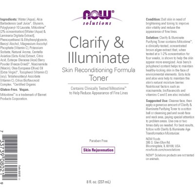 Now Foods - Clarify & Illuminate Toner - 236 ml