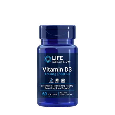 Life Extension - Vitamin D3 175 mcg (7000 IU) - 60 Softgels