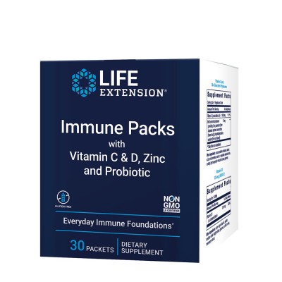 Life Extension - Immune Packs with Vitamin C & D, Zinc and