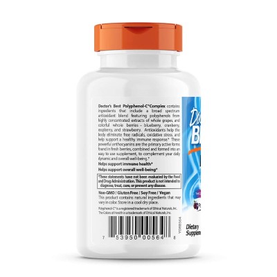 Doctor's Best - Polyphenol-C Complex + Vitamin C - 90 Veggie