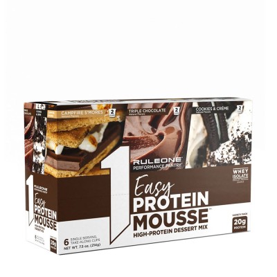 Rule1 - Easy Protein Mousse Variety, Variety Pack - 6 Servings