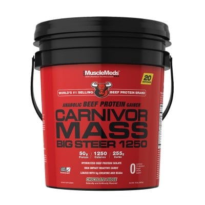 MuscleMeds - Carnivor™ Mass Big Steer, Chocolate Fudge - 6.