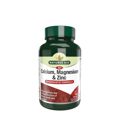 Natures Aid - Calcium, Magnesium + Zinc - 90 Tablets
