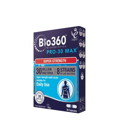 Natures Aid - Bio360 Pro-30 MAX (30 Billion Bacteria) - 30