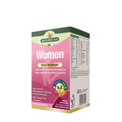 Natures Aid - Women's Multi-Vitamins & Minerals - 60 Capsules
