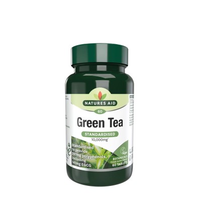 Natures Aid - Green Tea 10,000mg - 60 Tablets