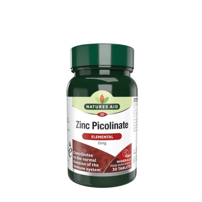 Natures Aid - Zinc Picolinate 15 mg - 30 Tablets