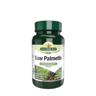 Natures Aid - Saw Palmetto Standardised 500 mg - 90 Tablets