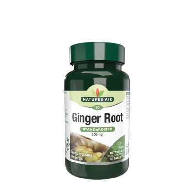 Natures Aid - Ginger Root Standardised 500 mg - 90 Tablets