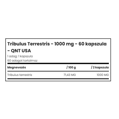Qnt - Tribulus - 60 Caps