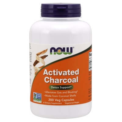 NOW Foods - Activated Charcoal - 200 vcaps