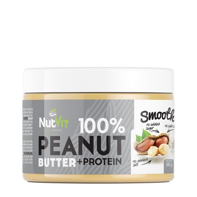OstroVit - 100% Peanut + Protein Butter - Smooth - 500 g