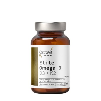 OstroVit - Pharma Elite Omega 3 D3 + K2 - 30 Capsules