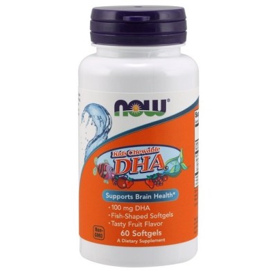 NOW Foods - DHA Kid's Chewable, 100mg - 60 softgels