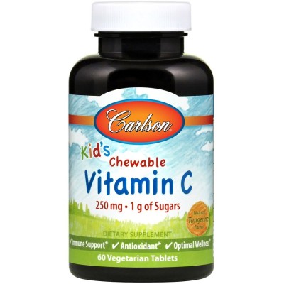 Carlson Labs - Kid's Chewable Vitamin C, 250mg Natural