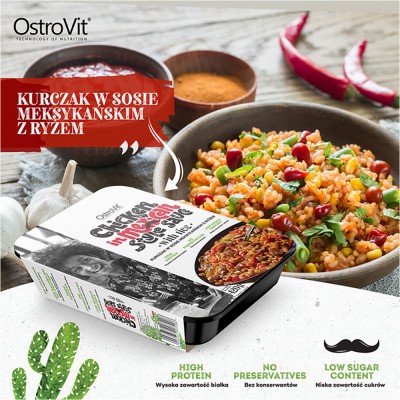 OstroVit - Chicken in mexican style sauce with rice - 420 g