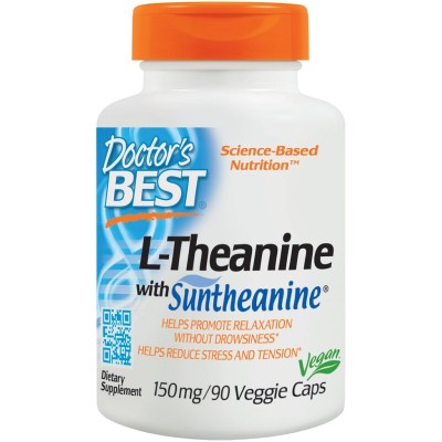 Doctor's Best - L-Theanine with Suntheanine, 150mg - 90 vcaps