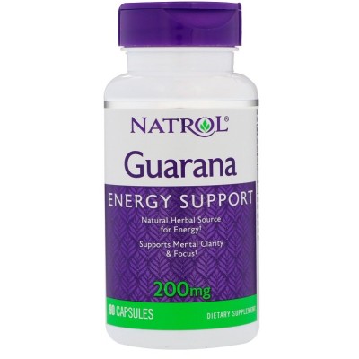 Natrol - Guarana, 200mg - 90 caps