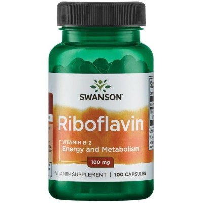 Swanson - Riboflavin Vitamin B-2, 100mg - 100 caps