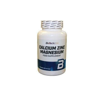 BioTech USA - Calcium Zinc Magnesium - 100 tablets