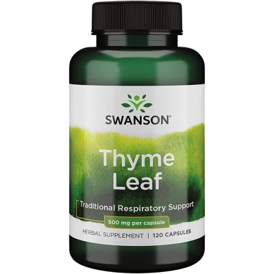 Swanson - Thyme Leaf, 500mg - 120 caps