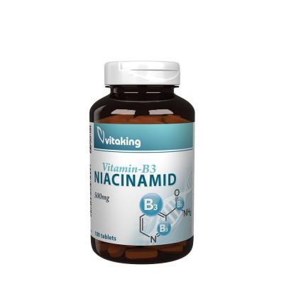 Vitaking - B3 Niacinamid 500 mg - 100 Tablets