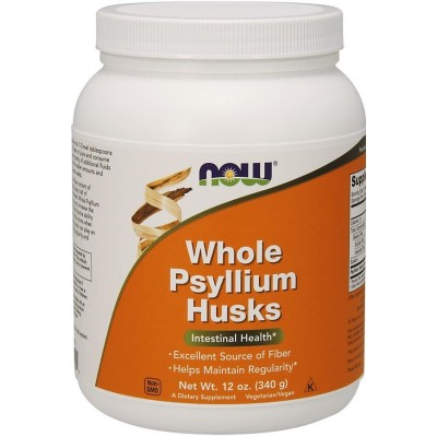 NOW Foods - Whole Psyllium Husks, Powder - 340 grams