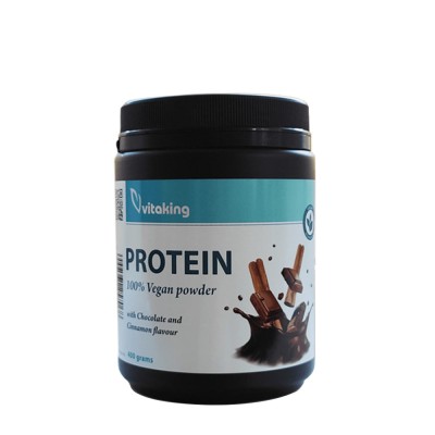 Vitaking - 100% Vegan Protein powder, Chocolate Cinnamon - 400 g