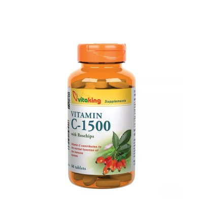 Vitaking - Vitamin C-1500 With Rosehips - 60 Tablets