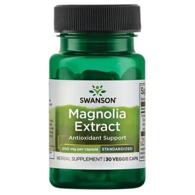 Swanson - Magnolia Extract, 200mg - 30 vcaps