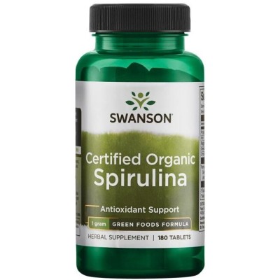 Swanson - Spirulina Organic - 180 tablets