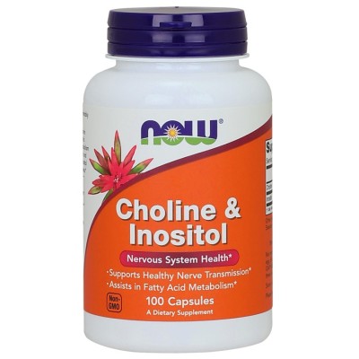NOW Foods - Choline and Inositol, 500mg - 100 caps